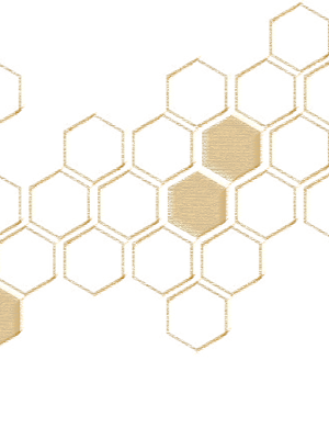 gold hex donor wall